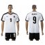 Austria #9 Okotie White Away Soccer Country Jersey