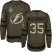 Adidas Tampa Bay Lightning #35 Curtis McElhinney Green Salute to Service Youth 2020 Stanley Cup Champions Stitched NHL Jersey
