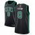 Nike Boston Celtics #0 Jayson Tatum Black Womens 2022 NBA Finals Swingman Statement Edition Jersey Womens