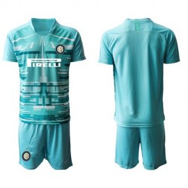 Inter Milan Blank Shiny Green Goalkeeper Soccer Club Jersey