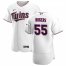 Minnesota Twins #55 Taylor Rogers Mens Nike White Home 2020 Authentic Player MLB Jersey