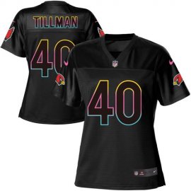 Nike Arizona Cardinals #40 Pat Tillman Black Womens NFL Fashion Game Jersey