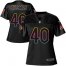 Nike Arizona Cardinals #40 Pat Tillman Black Womens NFL Fashion Game Jersey