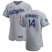 Los Angeles Dodgers #14 Enrique Hernandez Mens Nike Gray Road 2020 World Series Champions Authentic Team MLB Jersey