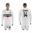 Mexico #14 Chicharito Away Long Sleeves Soccer Country Jersey