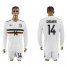 Mexico #14 Chicharito Away Long Sleeves Soccer Country Jersey