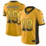 Nike Pittsburgh Steelers #19 JuJu Smith-Schuster Gold Mens Stitched NFL Limited Rush Drift Fashion Jersey