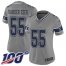 Nike Dallas Cowboys #55 Leighton Vander Esch Gray Womens Stitched NFL Limited Inverted Legend 100th Season Jersey