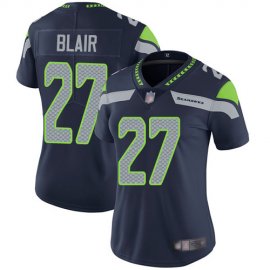 Nike Seattle Seahawks #27 Marquise Blair Steel Blue Team Color Womens Stitched NFL Vapor Untouchable Limited Jersey
