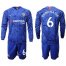 Chelsea #6 Drink Water Home Long Sleeves Soccer Club Jersey