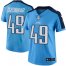 Nike Tennessee Titans #49 Nick Dzubnar Light Blue Womens Stitched NFL Limited Rush Jersey