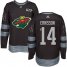 Adidas Minnesota Wild #14 Joel Eriksson Ek Black 1917-2017 100th Anniversary Stitched NHL Jersey