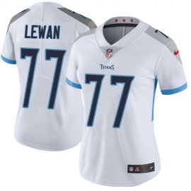 Nike Tennessee Titans #77 Taylor Lewan White Womens Stitched NFL Vapor Untouchable Limited Jersey