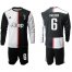 Juventus #6 Khedira Home Long Sleeves Soccer Club Jersey