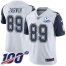 Nike Dallas Cowboys #89 Blake Jarwin White Mens Stitched With Established In 1960 Patch NFL Limited Rush 100th Season Jersey