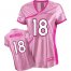 Nike Denver Broncos #18 Peyton Manning Pink Womens Be Luvd Stitched NFL Elite Jersey