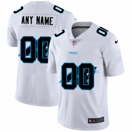 Carolina Panthers Custom White Mens Nike Team Logo Dual Overlap Limited NFL Jersey