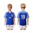 Brazil #19 Willian Away Kid Soccer Country Jersey