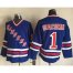 New York Rangers #1 Eddie Giacomin Blue CCM Heroes of Hockey Alumni Stitched NHL Jersey