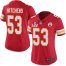 Nike Kansas City Chiefs #53 Anthony Hitchens Red Team Color Womens Super Bowl LV Bound Stitched NFL Vapor Untouchable Limited Jersey