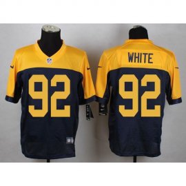 Nike Green Bay Packers #92 Reggie White Navy Blue Alternate Mens Stitched NFL New Elite Jersey
