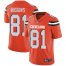 Nike Cleveland Browns #81 Rashard Higgins Orange Alternate Mens Stitched NFL Vapor Untouchable Limited Jersey