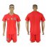 Germany Blank Red Goalkeeper Soccer Country Jersey