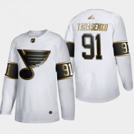 St. Louis Blues #91 Vladimir Tarasenko Mens Adidas White Golden Edition Limited Stitched NHL Jersey