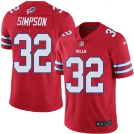 Nike Buffalo Bills #32 O. J. Simpson Red Mens Stitched NFL Elite Rush Jersey