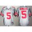 Ohio State Buckeyes 5# Braxton Miller Grey College Football Jersey