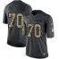 Nike Atlanta Falcons #70 Jake Matthews Black Mens Stitched NFL Limited 2016 Salute To Service Jersey