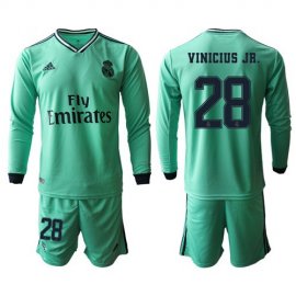Real Madrid #28 Vinicius Jr. Third Long Sleeves Soccer Club Jersey
