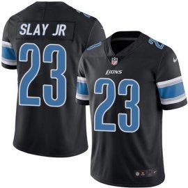 Nike Detroit Lions #23 Darius Slay Jr Black Mens Stitched NFL Limited Rush Jersey