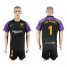 Barcelona #1 Ter Stegen Black Goalkeeper Soccer Club Jersey