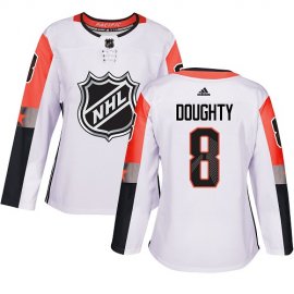 Adidas Los Angeles Kings #8 Drew Doughty White 2018 All-Star Pacific Division Authentic Womens Stitched NHL Jersey