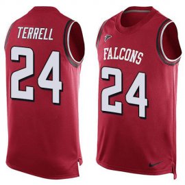 Nike Atlanta Falcons #24 A.J. Terrell Red Team Color Mens Stitched NFL Limited Tank Top Jersey