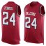 Nike Atlanta Falcons #24 A.J. Terrell Red Team Color Mens Stitched NFL Limited Tank Top Jersey