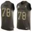 Nike Miami Dolphins #78 Laremy Tunsil Green Mens Stitched NFL Limited Salute To Service Tank Top Jersey