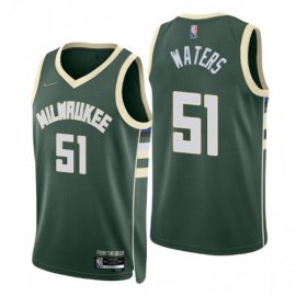 Nike Milwaukee Bucks #51 Tremont Waters Green Mens 2021-22 NBA 75th Anniversary Diamond Swingman Jersey – Icon Edition Mens
