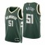 Nike Milwaukee Bucks #51 Tremont Waters Green Mens 2021-22 NBA 75th Anniversary Diamond Swingman Jersey – Icon Edition Mens