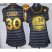 Womens Warriors #30 Stephen Curry Black Grey The Finals Patch Groove Stitched NBA Jersey