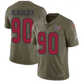 Nike Houston Texans #90 Ross Blacklock Olive Youth Stitched NFL Limited 2017 Salute To Service Jersey
