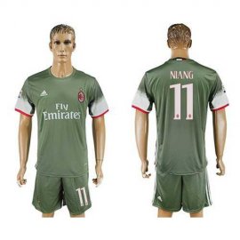 AC Milan #11 Niang Sec Away Soccer Club Jersey