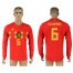 Belgium #6 TIELEMANS Home 2018 FIFA World Cup Long Sleeve Thailand Soccer Jersey