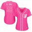 Baltimore Orioles #56 Darren ODay Pink Fashion Womens Stitched MLB Jersey