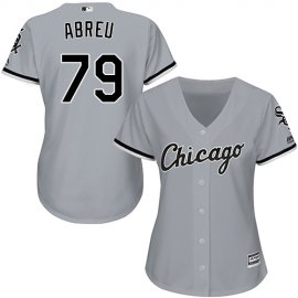 Chicago White Sox #79 Jose Abreu Grey Road Womens Stitched MLB Jersey