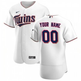 Minnesota Twins Custom Mens Nike White Home 2020 Authentic Player MLB Jersey