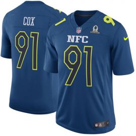 Nike Philadelphia Eagles #91 Fletcher Cox Navy Mens Stitched NFL Game NFC 2017 Pro Bowl Jersey