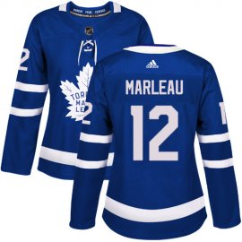 Adidas Toronto Maple Leafs #12 Patrick Marleau Blue Home Authentic Womens Stitched NHL Jersey