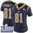 Nike Los Angeles Rams #81 Gerald Everett Navy Blue Team Color Super Bowl LIII Bound Womens Stitched NFL Vapor Untouchable Limited Jersey